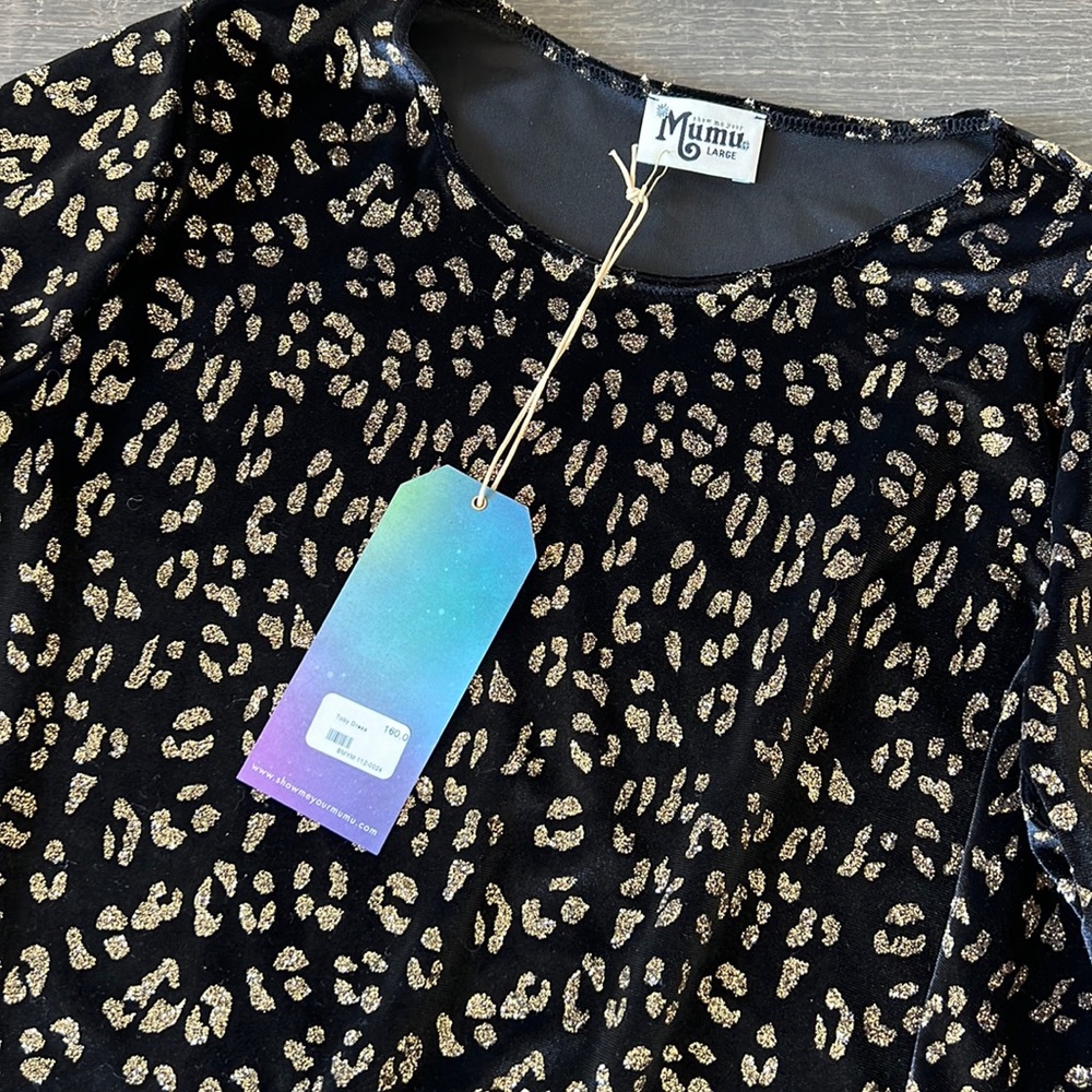Show Me Your Mumu Toby velvet dress Large NEW
